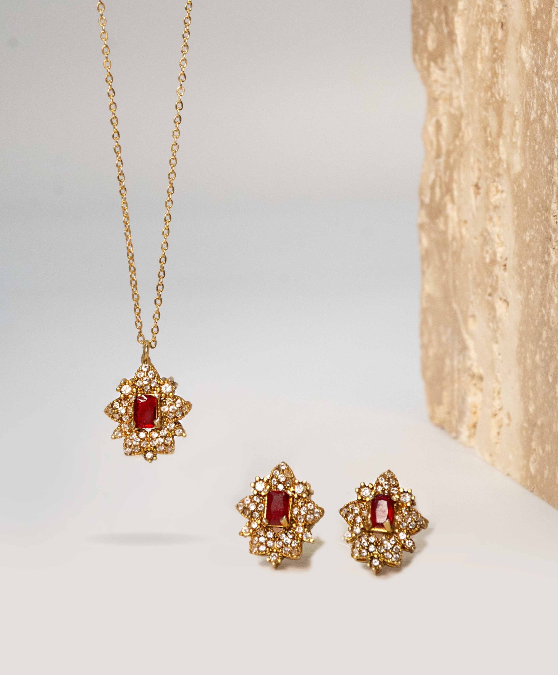 Ruby Pendant Set Ruby Pendant Set